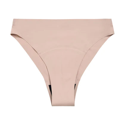 Recycled Seamfree Hi-Leg Cheeky, Cashew 🩸🩸🩸
