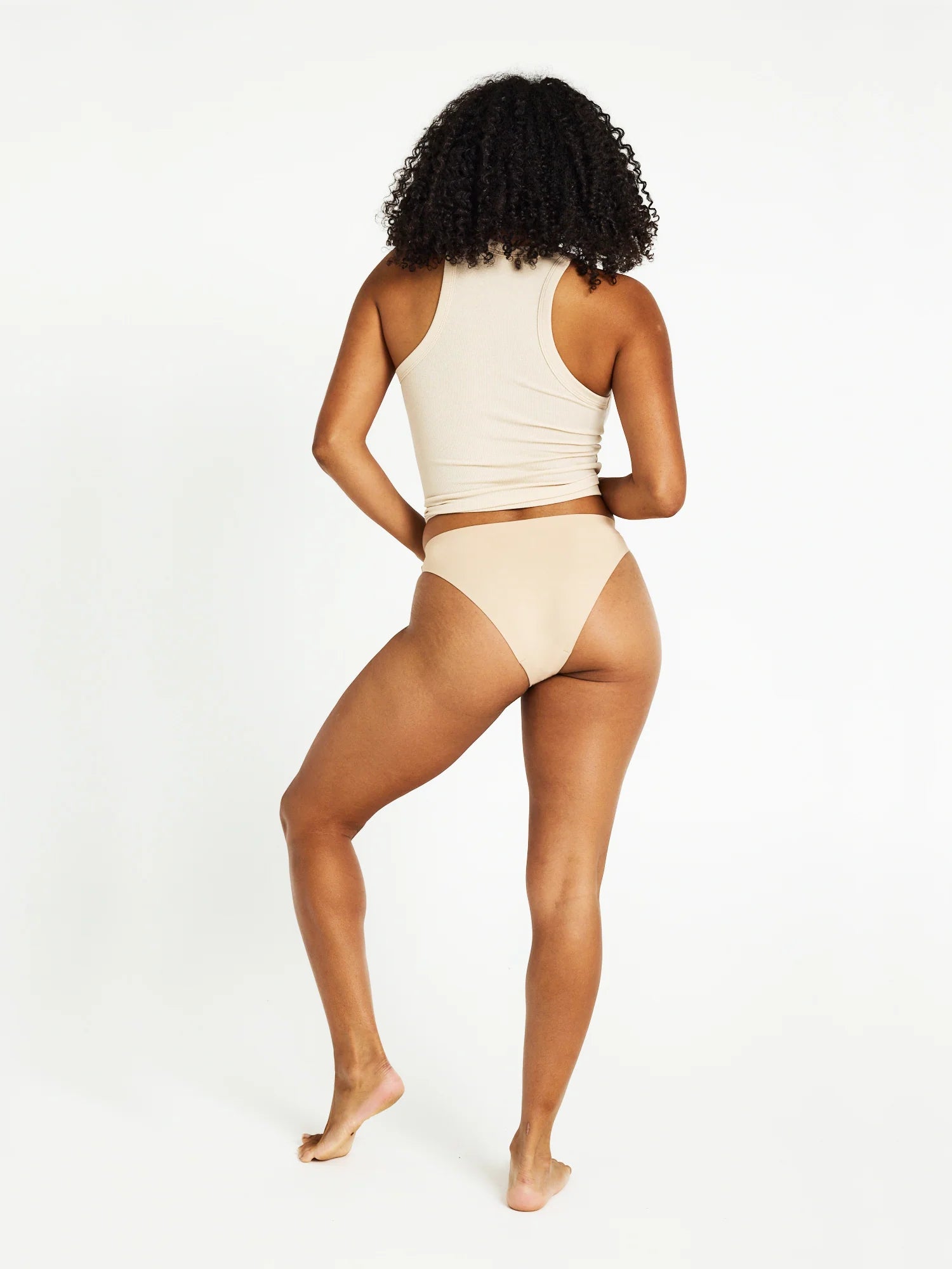 Au Naturel Seamfree Hi-Leg Cheeky, Porcelain🩸🩸
