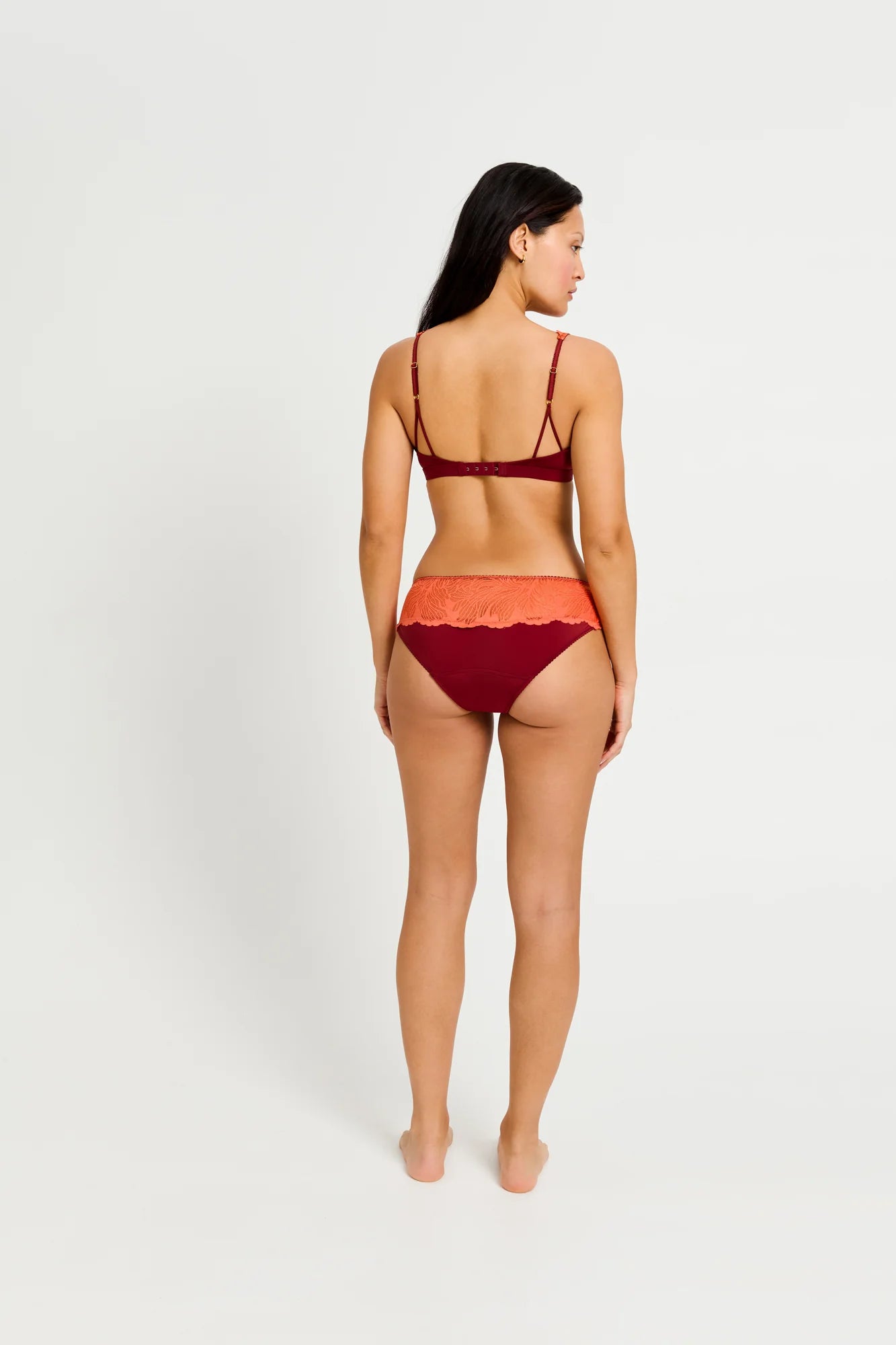 Ines Midi Brief, Bordeaux Red🩸🩸🩸