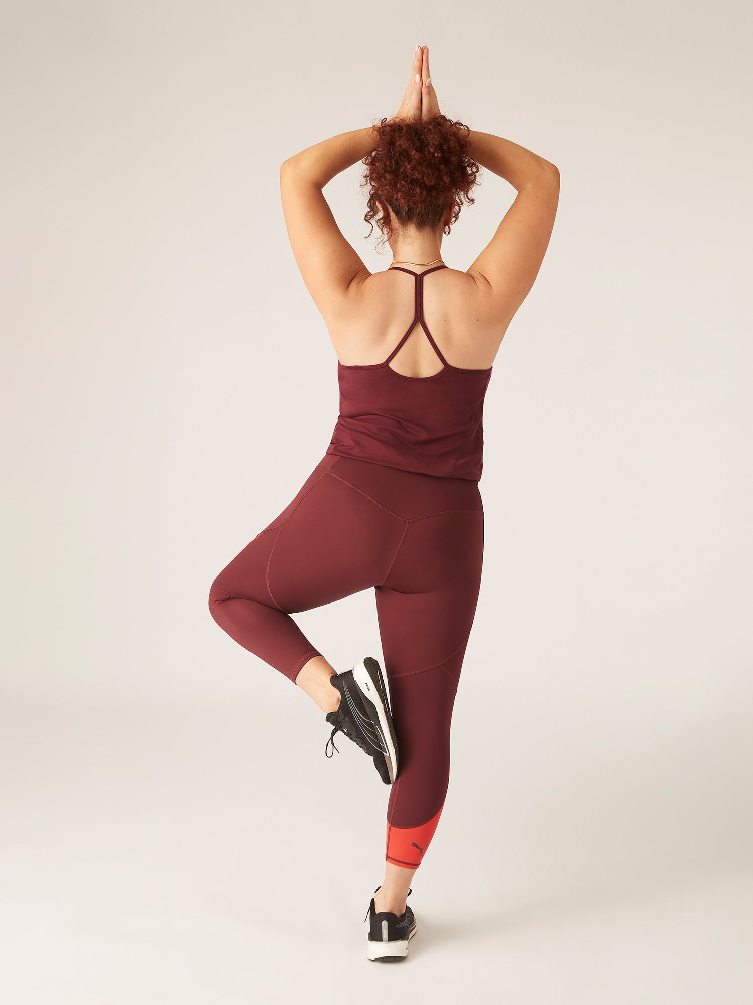 Puma x Modibodi 7/8 Active Legging, Aubergine/Burnt🩸🩸🩸