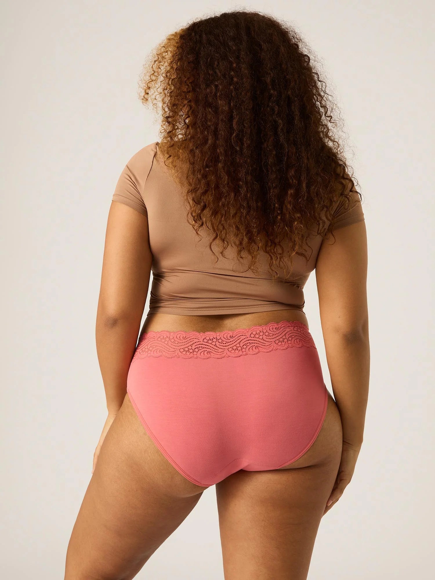 Sensual Hi-Waist Bikini, Art Deco Pink 🩸🩸