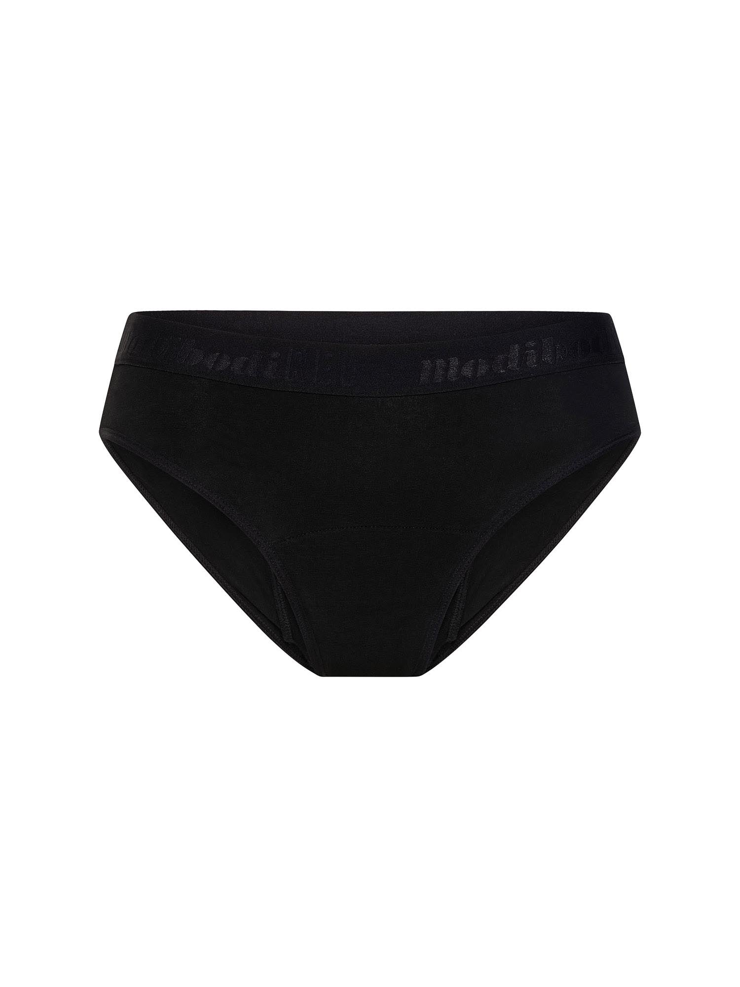 MODIBODI - Teen Hipster Bikini Moderate-Heavy, Black 🩸🩸🩸