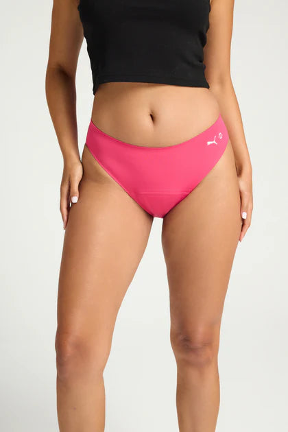 MODIBODI - Puma x Modibodi Seamfree Active Bikini Brief, Garnet rose pink 🩸🩸🩸