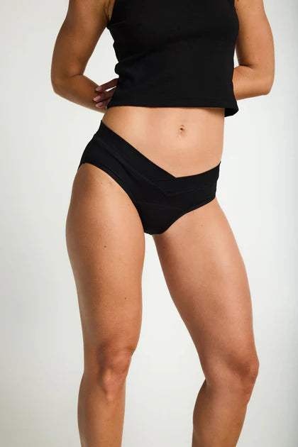 Maternity Brief, Maxi 24h, Black 🩸x10