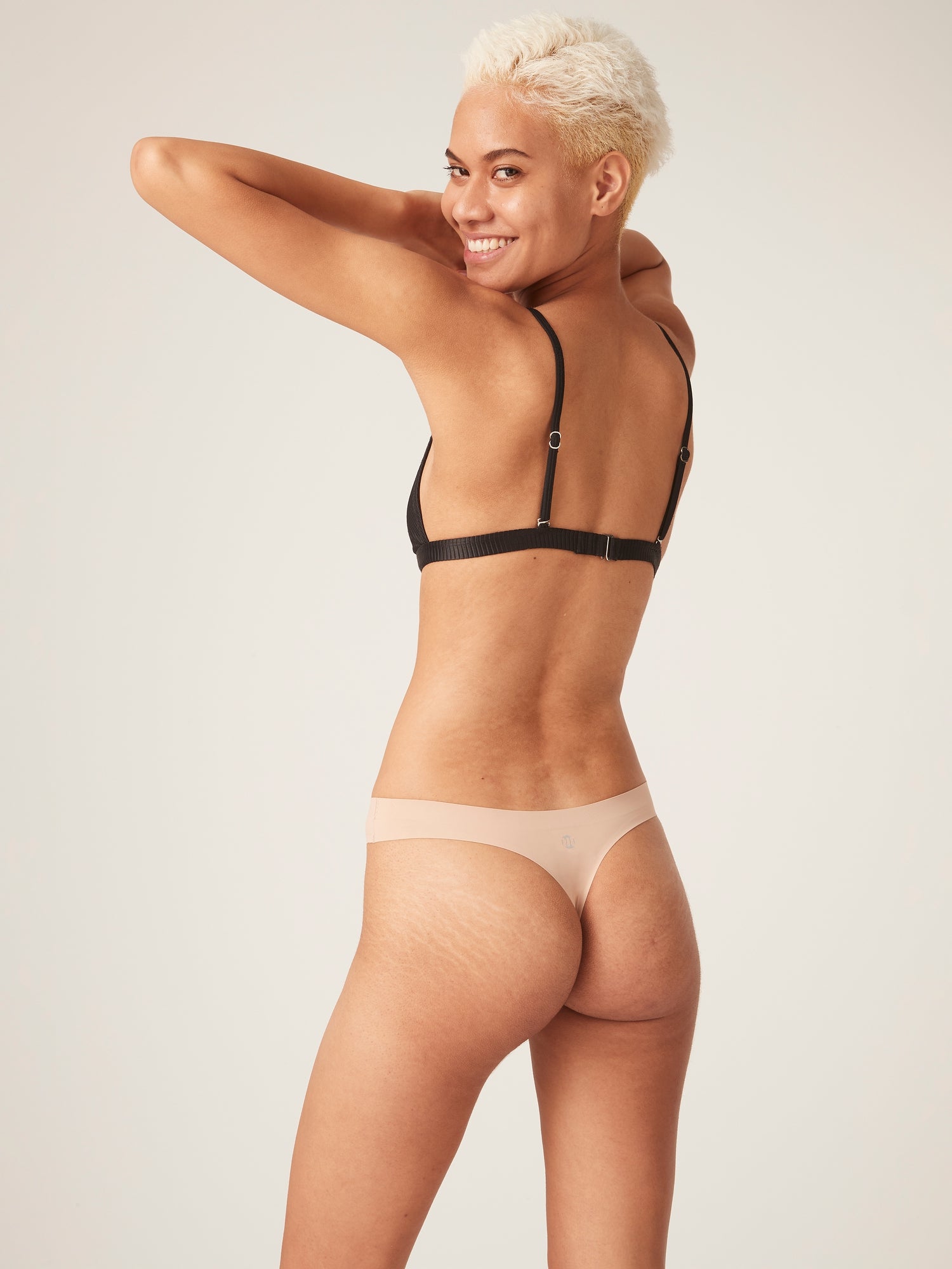 Recycled Seamfree Thong, Cashew🩸