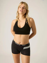 Puma x Modibodi Active Long Boyshort Moderate-Heavy Black/ Platinum Grey