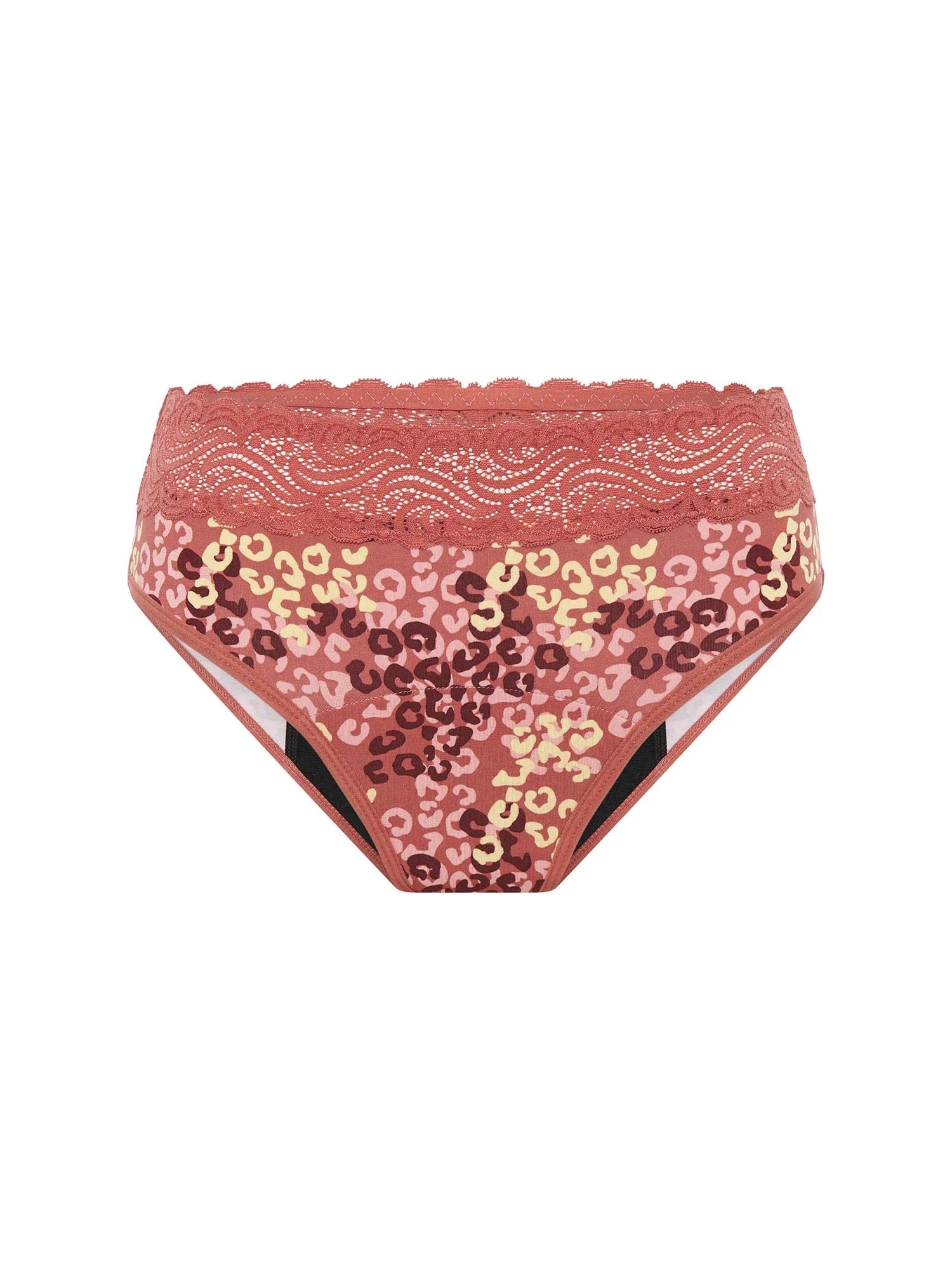 MODIBODI - Sensual Hi-Waist Bikini Heavy-Overnight Abstract Pink 🩸🩸🩸🩸