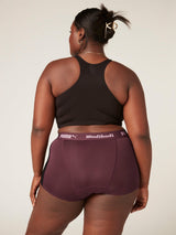 MODIBODI - Puma x Modibodi Active Boyshort Moderate-Heavy, Grape Wine/Black 🩸🩸🩸