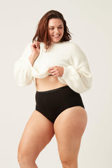 MODIBODI - Classic Full Brief Moderate-heavy, Black 🩸🩸🩸