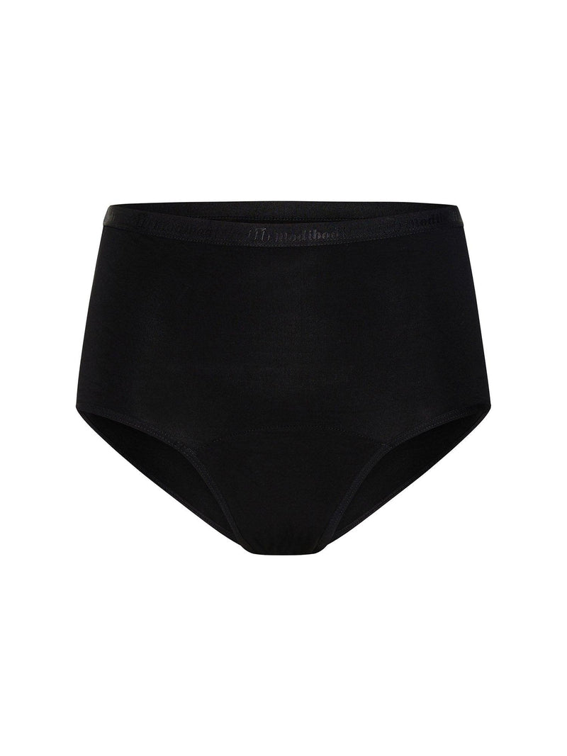 MODIBODI - Classic Full Brief Moderate-heavy, Black 🩸🩸🩸