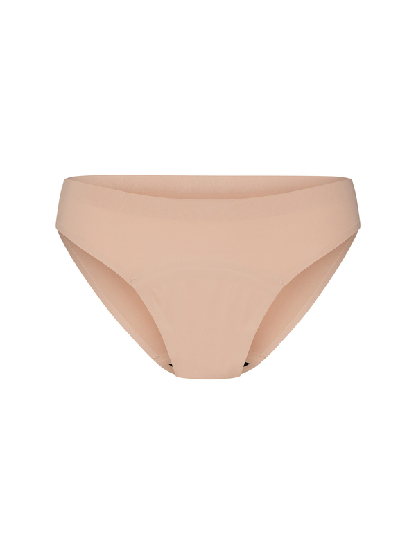 MODIBODI - Recycled Seamfree Bikini Moderate-Heavy, Cashew 🩸🩸🩸