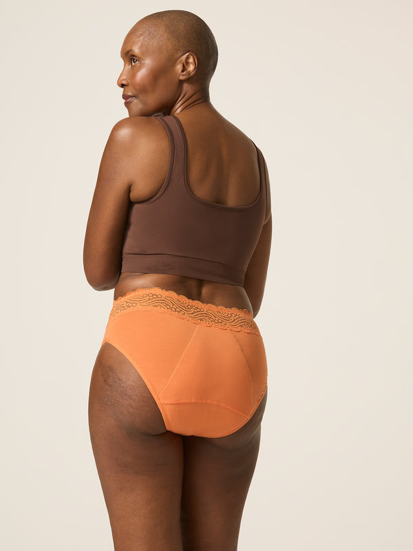 MODIBODI - Sensual Hi Waist Bikini Maxi 24h, Citrus Orange 🩸x10