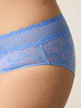 MODIBODI - Sensual Hi-Waist Bikini Moderate-Heavy, Flora Blue🩸🩸🩸