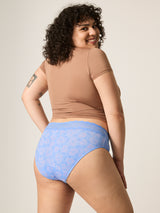 MODIBODI - Sensual Hi-Waist Bikini Moderate-Heavy, Flora Blue🩸🩸🩸