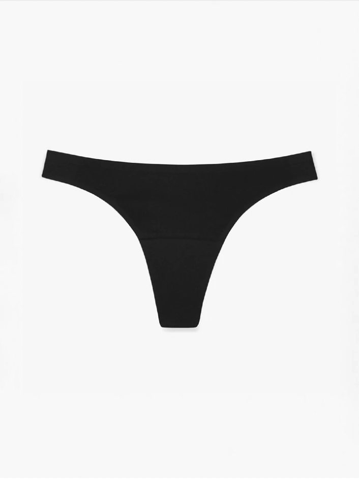 SMOON - Seamless Selene Menstrual Thong, Black 🩸