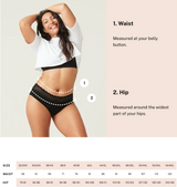 MODIBODI - Recycled Seamfree Bikini Moderate-Heavy, Macadamia🩸🩸🩸
