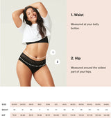 MODIBODI - Classic Bikini Moderate-Heavy, Black 🩸🩸🩸